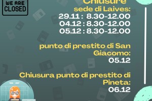 CHIUSURE biblioteca don bosco