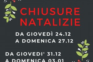 Chiusure natalizie