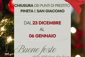 Chiusura natalizia - punti di prestito