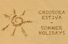 CHIUSURA ESTIVA