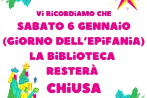 Chiusura per l&#39;Epifania