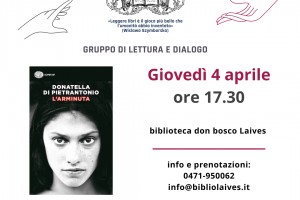 Giovedì  4 aprile 2024
Gruppo di lettura - L&#39;arminuta