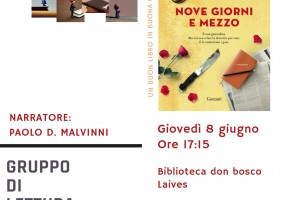 Gruppo di lettura e dialogo: "Nove giorni e mezzo" di Sandra Bonzi