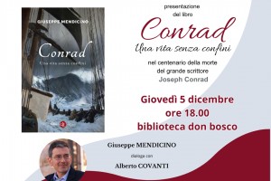 Conrad. Una vita senza confini. Incontro con l&#39;autore Giuseppe Mendicino.