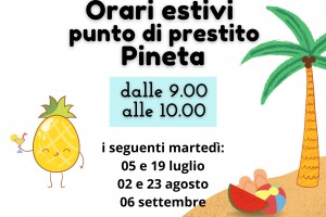 Orari estivi punto di prestito di Pineta