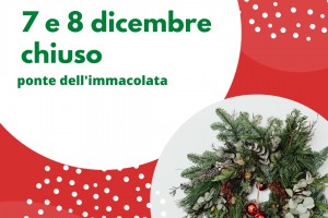 Mercoledì  9 dicembre 2020
Chiusura festa dell&#39;immacolata